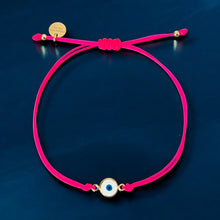 Load image into Gallery viewer, Energy Aligned, Spirit Protected — Fuchsia Evil Eye Bracelet - Georgina Nicol
