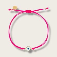 Load image into Gallery viewer, Energy Aligned, Spirit Protected — Fuchsia Evil Eye Bracelet - Georgina Nicol
