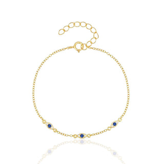 Energy of Protection and Balance — CZ Evil Eye Bracelet - Georgina Nicol