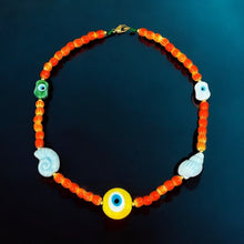 Load image into Gallery viewer, Energy, Protection &amp; Clarity – Murano Evil Eye &amp; Seashell Necklace - Georgina Nicol

