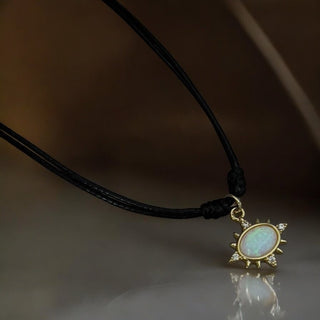 Energy & Renewal - Opal Sunburst Necklace - Georgina Nicol