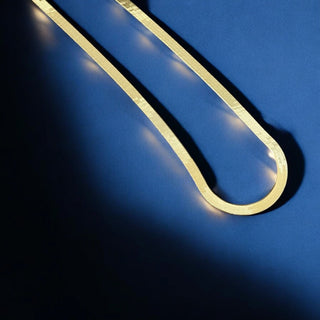 Essential Elegance — Herringbone Gold Necklace - Georgina Nicol