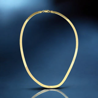 Essential Elegance — Herringbone Gold Necklace - Georgina Nicol