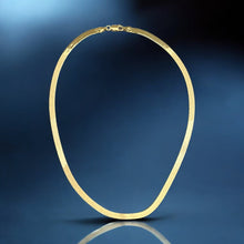 Load image into Gallery viewer, Essential Elegance — Herringbone Gold Necklace - Georgina Nicol
