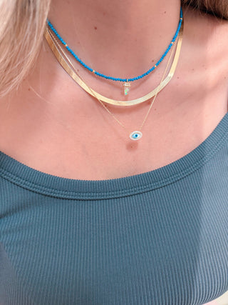 Essential Elegance — Herringbone Gold Necklace - Georgina Nicol