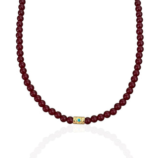 Essential Garnet Beaded Necklace - Georgina Nicol