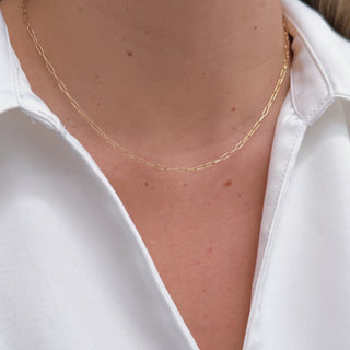 Essential Mini Paper Clip Chain Necklace - Georgina Nicol