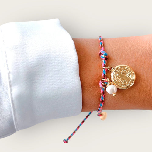Everyday Blessings – Saint Benedict Medal & Freshwater Pearl Bracelet - Georgina Nicol