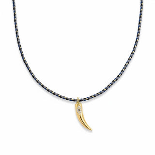 Evil Eye Horn Cord Necklace - Georgina Nicol