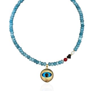 Evil Eye Protection Beaded Necklace - Georgina Nicol