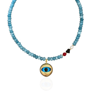 Evil Eye Protection Beaded Necklace - Georgina Nicol