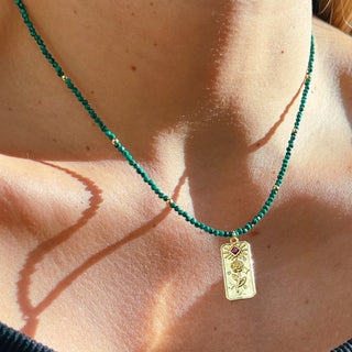Evolution & Inner Power - Rose Malachite Necklace - Georgina Nicol
