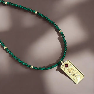 Evolution & Inner Power - Rose Malachite Necklace - Georgina Nicol