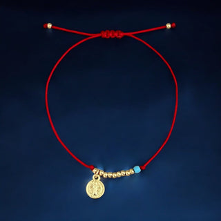 Faith and Protection — Saint Benedict Red String Bracelet - Georgina Nicol