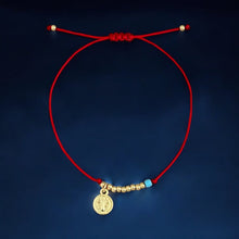 Load image into Gallery viewer, Faith and Protection — Saint Benedict Red String Bracelet - Georgina Nicol
