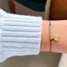 Load image into Gallery viewer, Faith and Protection — Saint Benedict Red String Bracelet - Georgina Nicol
