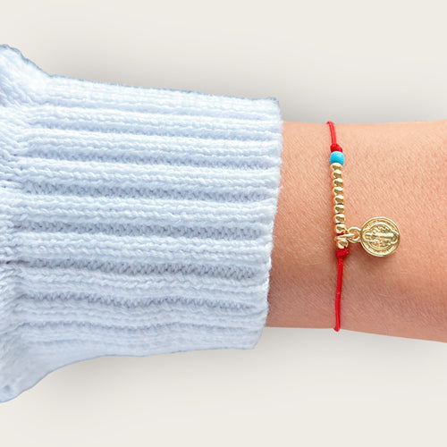 Faith and Protection — Saint Benedict Red String Bracelet - Georgina Nicol