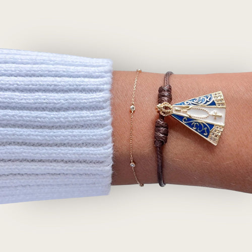Faith & Divine Protection – Enamel Virgin Mary Bracelet - Georgina Nicol