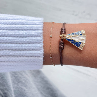 Faith & Divine Protection – Enamel Virgin Mary Bracelet - Georgina Nicol