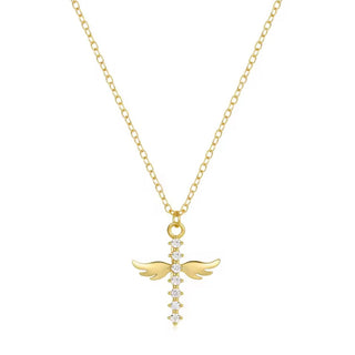 Faith & Freedom — Winged Cross Necklace - Georgina Nicol