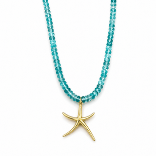 Flow, Renewal & Ocean Energy Starfish Apatite Necklace - Georgina Nicol