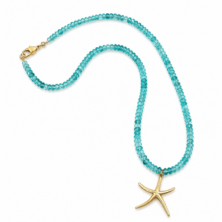 Flow, Renewal & Ocean Energy Starfish Apatite Necklace - Georgina Nicol