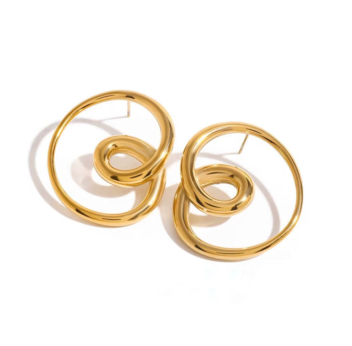 Flow Within Earrings – Spirals of Movement & Power - Georgina Nicol
