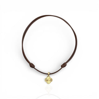 Four Leaf Clover Cord Necklace - Georgina Nicol