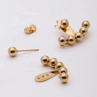Gold Ball Earrings - Georgina Nicol