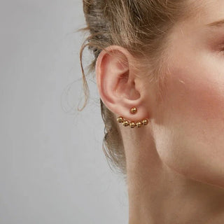 Gold Ball Earrings - Georgina Nicol
