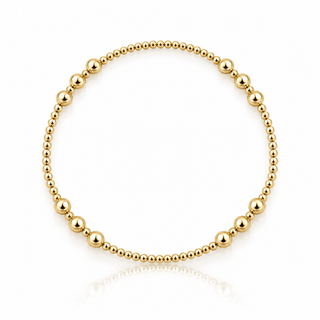 Gold Beaded Bracelet 2-4mm - Georgina Nicol