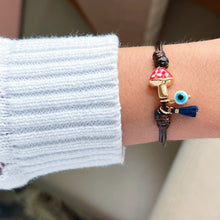 Load image into Gallery viewer, Good Luck &amp; Protection — Mushroom, Evil Eye &amp; Tassel Bracelet - Georgina Nicol
