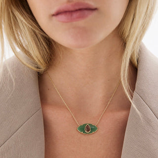 Green Evil Eye Necklace - Georgina Nicol