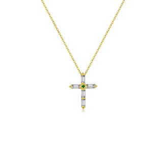 Guided by Faith and Light — CZ Cross Necklace - Georgina Nicol