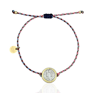 Guided by Faith and Strength — Two Tone Saint Benedict Bracelet - Georgina Nicol