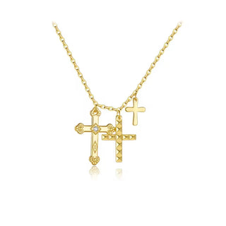 Guided by Faith — Three Cross Necklace - Georgina Nicol
