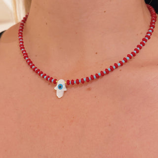 Hamsa Evil Eye Protection Necklace - Georgina Nicol