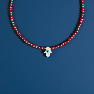 Hamsa Evil Eye Protection Necklace - Georgina Nicol