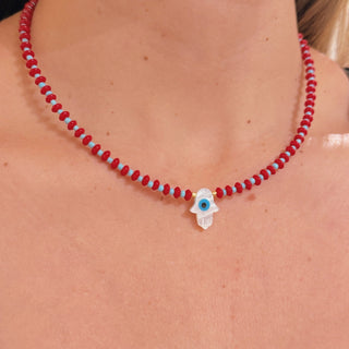 Hamsa Evil Eye Protection Necklace - Georgina Nicol