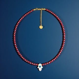 Hamsa Evil Eye Protection Necklace - Georgina Nicol