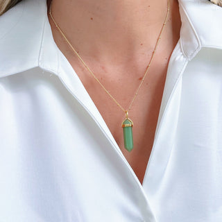 Harmony and Abundance Green Quartz Necklace - Georgina Nicol