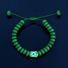 Load image into Gallery viewer, Healing, Abundance &amp; Protection – Green Evil Eye Bracelet - Georgina Nicol
