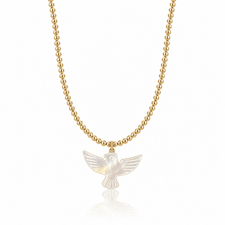 Holy Spirit Gold Beaded Necklace - Georgina Nicol