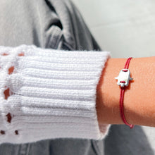 Load image into Gallery viewer, I Am a Magnet for Blessings — Hamsa Hand Silver Bracelet - Georgina Nicol
