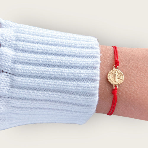 I Am Always Shielded — St. Benedict Red String Bracelet - Georgina Nicol