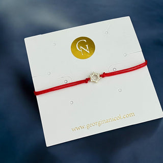I Am Balanced, Protected, and Divinely Guided — Red String Bracelet with Star of David - Georgina Nicol