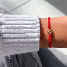Load image into Gallery viewer, I Am Balanced, Protected, and Divinely Guided — Red String Bracelet with Star of David - Georgina Nicol
