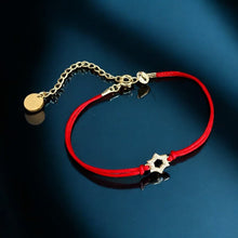 Load image into Gallery viewer, I Am Balanced, Protected, and Divinely Guided — Red String Bracelet with Star of David - Georgina Nicol
