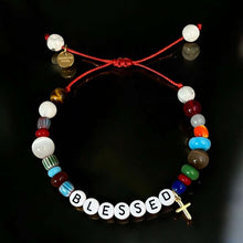 Load image into Gallery viewer, I Am Blessed in Every Way — Gemstone Red String Bracelet - Georgina Nicol
