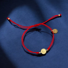 Load image into Gallery viewer, I Am Guided and Protected — St. Benedict Red String Bracelet - Georgina Nicol
